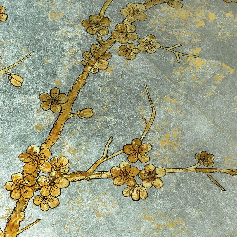 Hand Painted Cherry Blossom Design Cocktail Table - LOOMLAN - Chelsea House - Coffee Tables