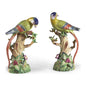 Hand Painted Porcelain Parrot with Fruit Tree Sculpture - LOOMLAN - Chelsea House - Statues & Sculptures