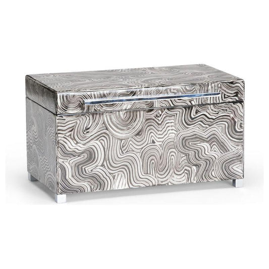 Hand Painted Wooden Footed Box - LOOMLAN - Wildwood - Boxes & Bowls