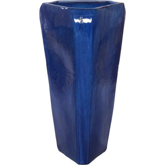 Handcrafted Ceramic Triangle Outdoor Pot