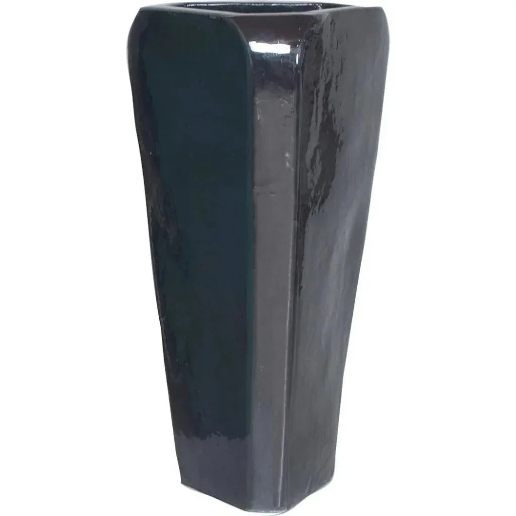 Handcrafted Ceramic Triangle Outdoor Pot