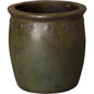 Handcrafted Round Ceramic Planter - LOOMLAN - Emissary - Planters