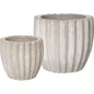 Handcrafted Round Ceramic Pot - LOOMLAN - Emissary - Planters
