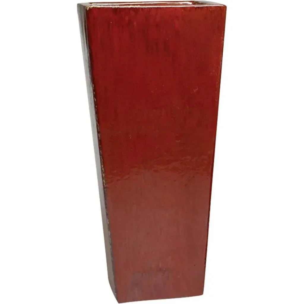 Handcrafted Square Outdoor Ceramic Pot