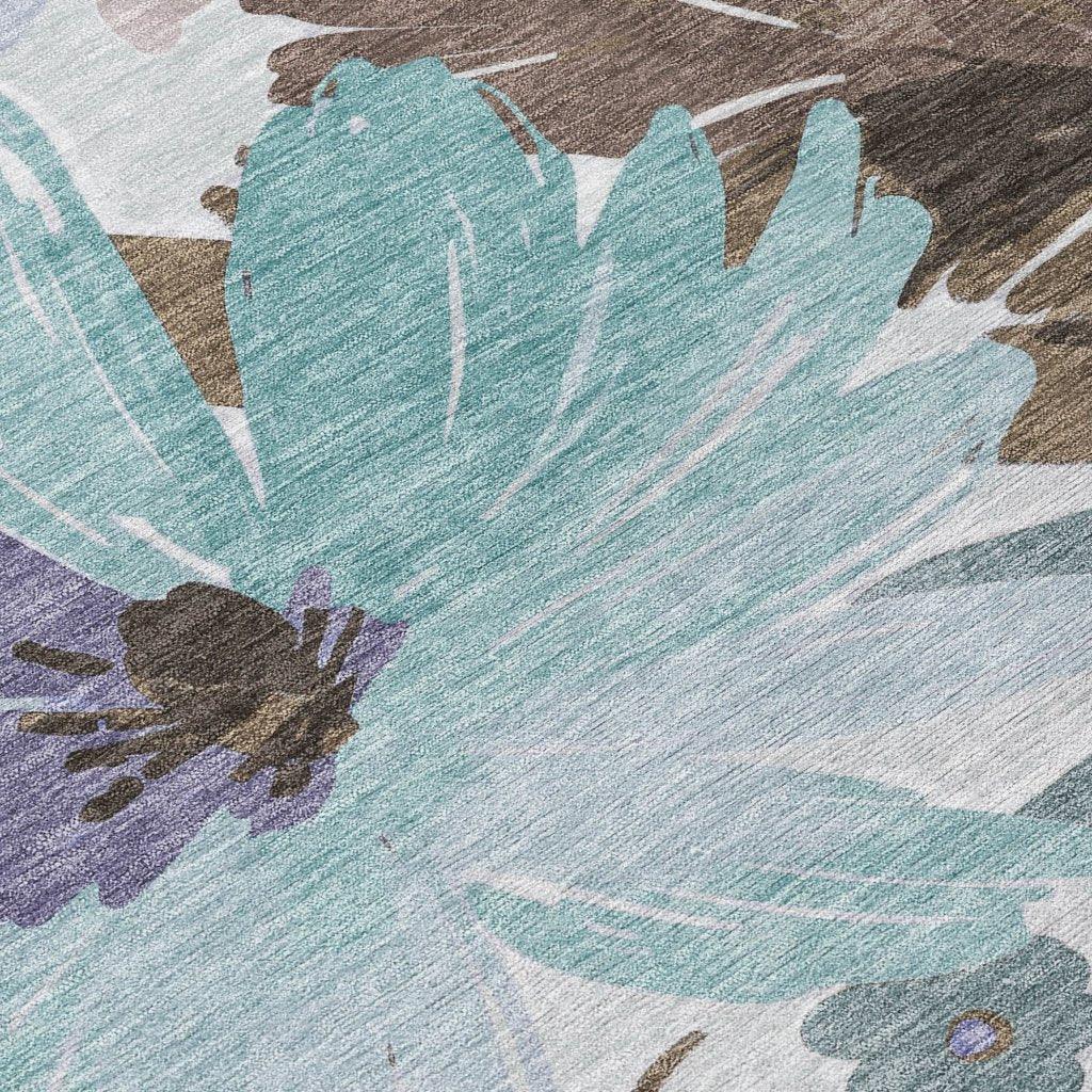 Handetta Brown Washable Indoor - Outdoor Rug - LOOMLAN - LOOMLAN Rugs - Outdoor Rugs