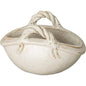 Handle Basket Oval Ceramic Planter - LOOMLAN - Emissary - Planters