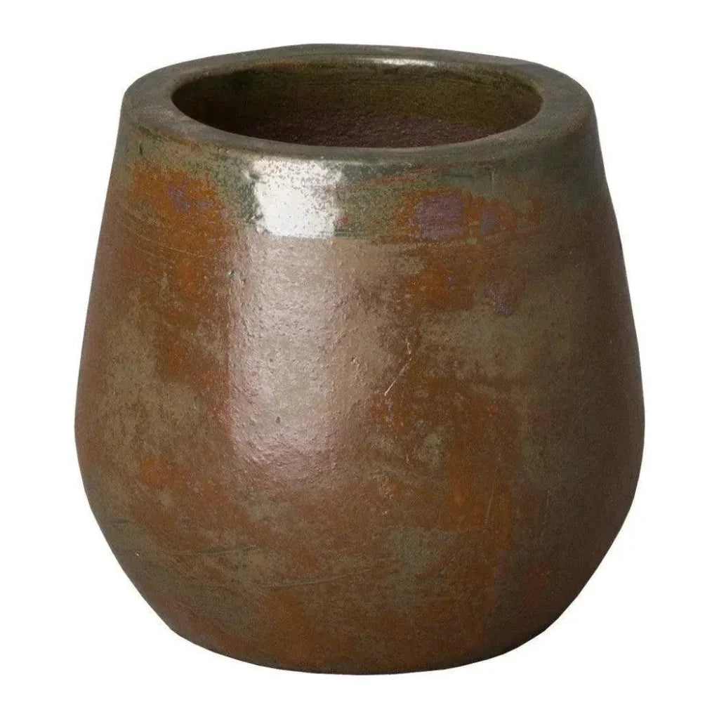 Handmade Round Ceramic Planter - LOOMLAN - Emissary - Planters