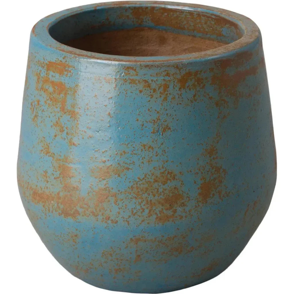 Handmade Round Ceramic Planter - LOOMLAN - Emissary - Planters