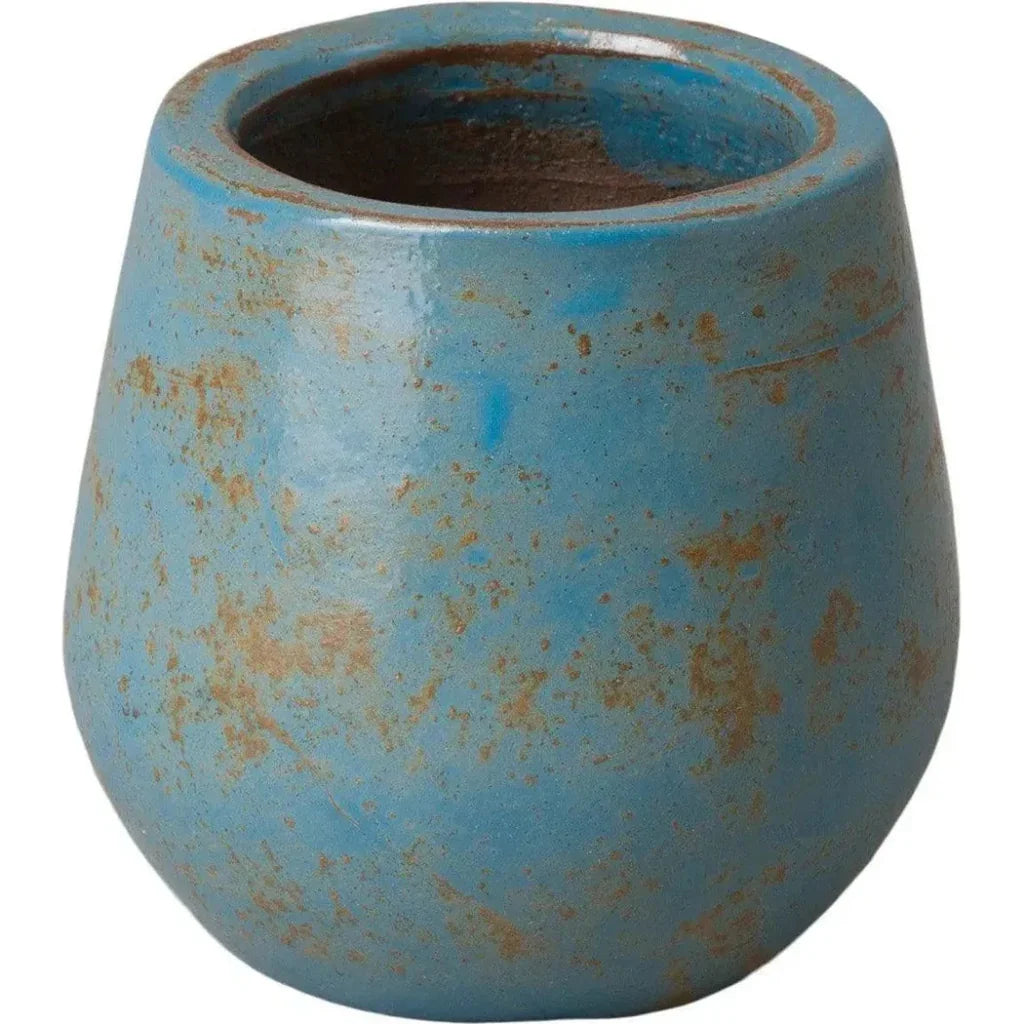 Handmade Round Ceramic Planter - LOOMLAN - Emissary - Planters