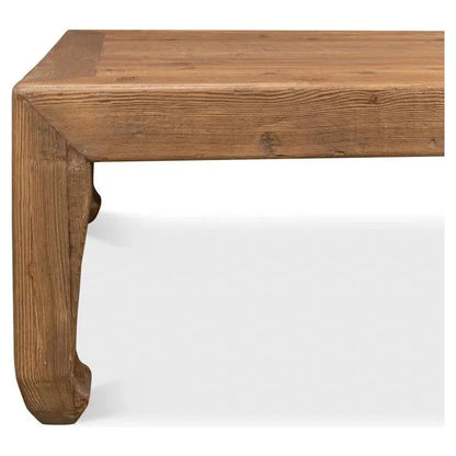 Handmade Square Coffee Table Natural 39" - LOOMLAN - Sarreid - Coffee Tables