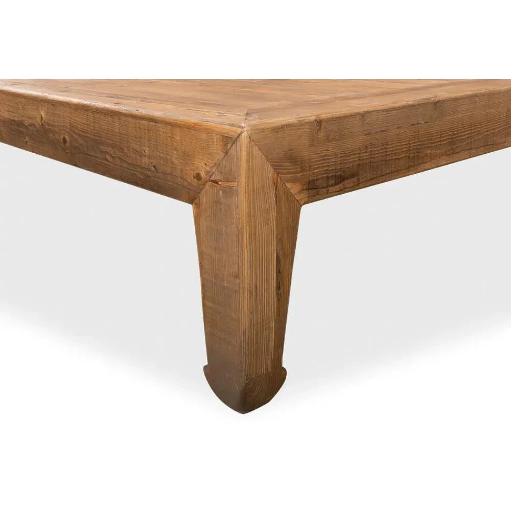 Handmade Square Coffee Table Natural 57" - LOOMLAN - Sarreid - Coffee Tables