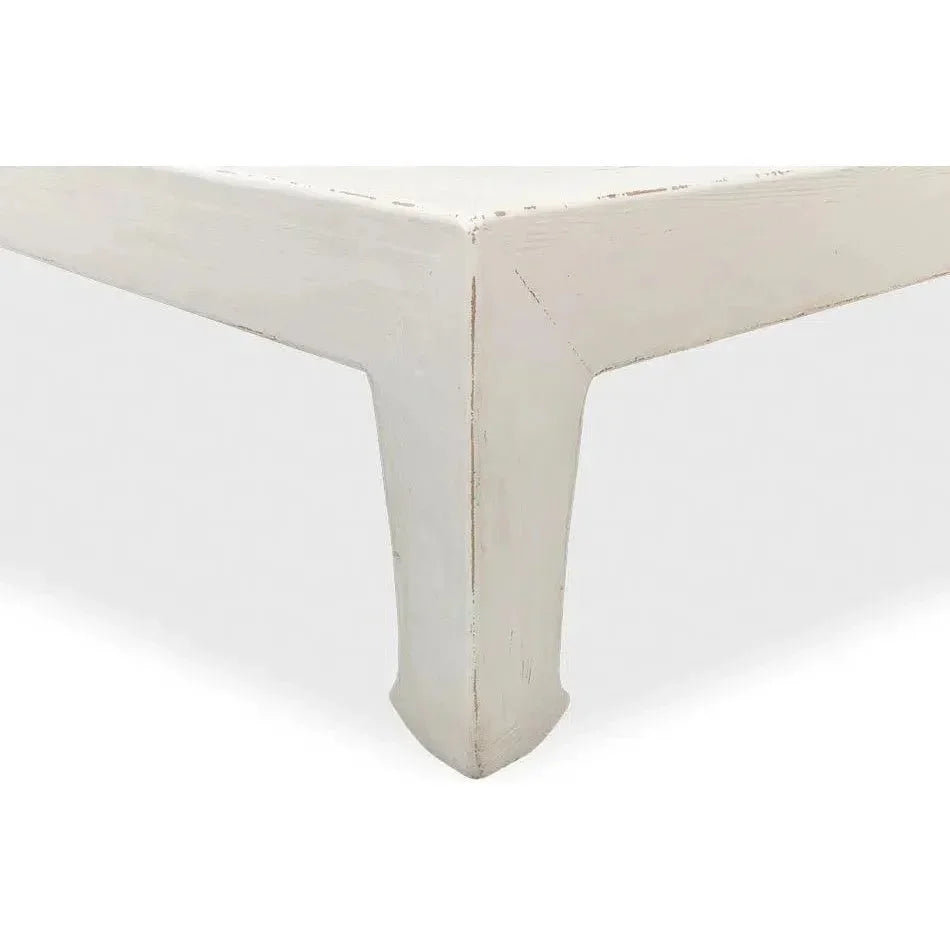 Handmade Square Coffee Table White 57" - LOOMLAN - Sarreid - Coffee Tables