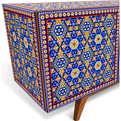 Handmade Unique Beaded Beaded Cabinet - LOOMLAN - Victor Betancourt - Sideboards