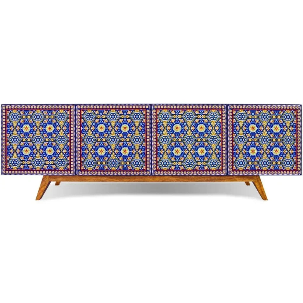Handmade Unique Beaded Beaded Cabinet - LOOMLAN - Victor Betancourt - Sideboards
