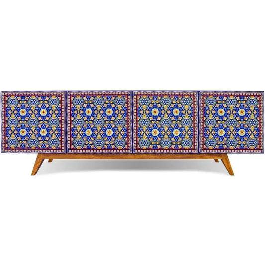 Handmade Unique Beaded Beaded Cabinet - LOOMLAN - Victor Betancourt - Sideboards