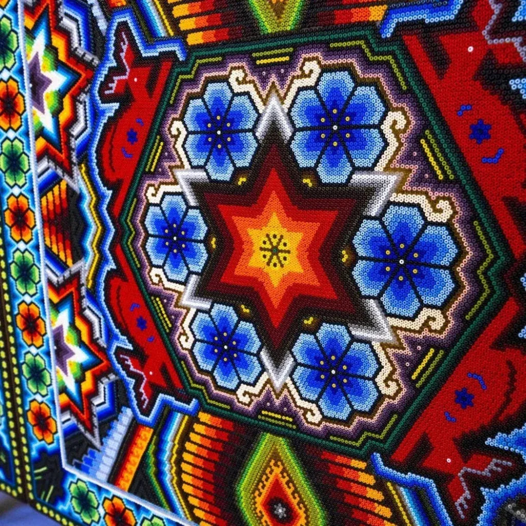 Handmade Unique Beaded Cabinet Deer - LOOMLAN - Victor Betancourt - Sideboards