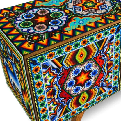 Handmade Unique Beaded Cabinet Deer - LOOMLAN - Victor Betancourt - Sideboards