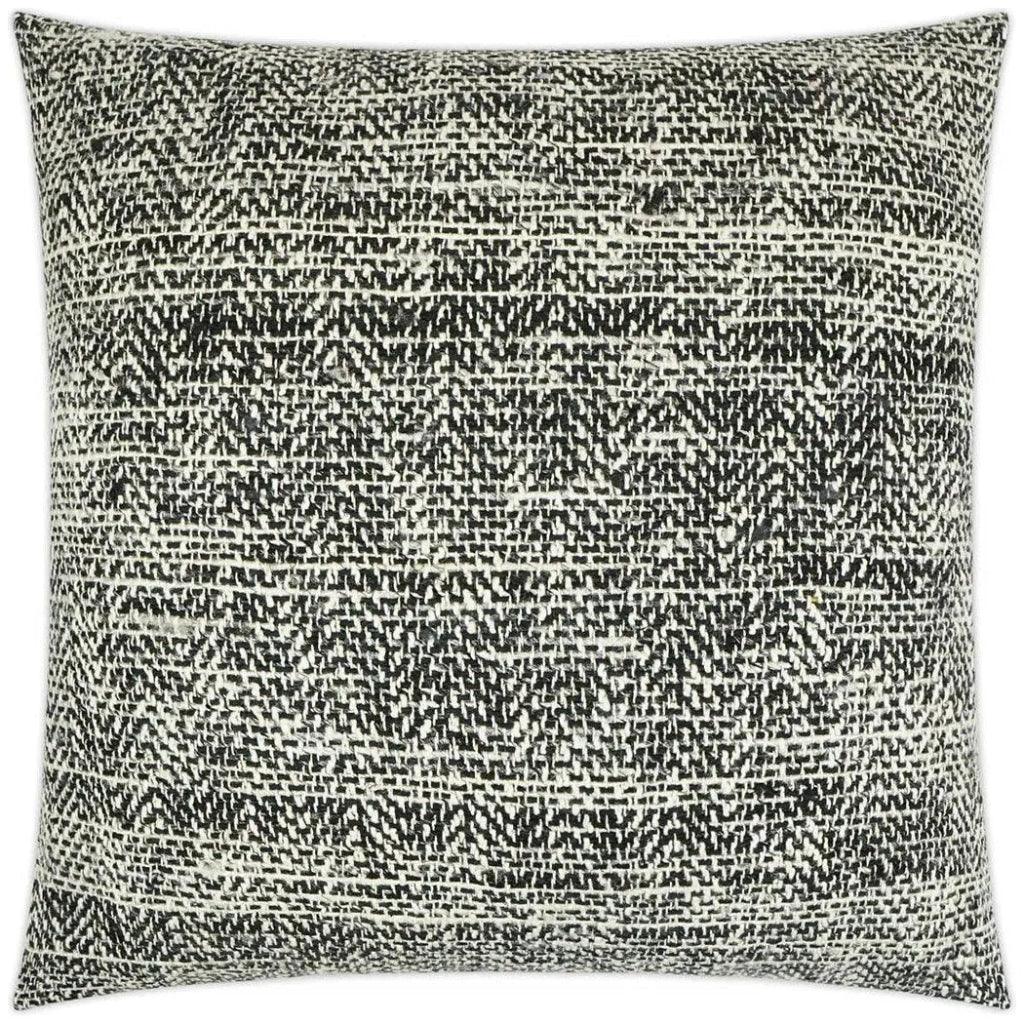 Handspun Textured Black Large Throw Pillow Insert - LOOMLAN - D.V. Kap - Throw Pillows