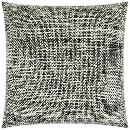 Handspun Textured Black Large Throw Pillow Insert - LOOMLAN - D.V. Kap - Throw Pillows