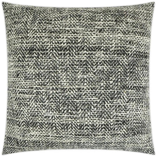 Handspun Textured Black Large Throw Pillow Insert - LOOMLAN - D.V. Kap - Throw Pillows