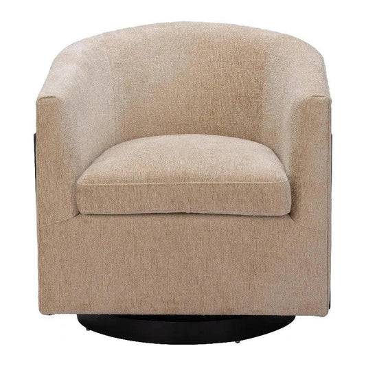 Hanko Golden Beige Swivel Chair - LOOMLAN - Zuo Modern - Club Chairs