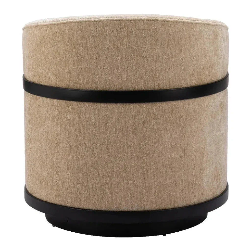 Hanko Golden Beige Swivel Chair - LOOMLAN - Zuo Modern - Club Chairs