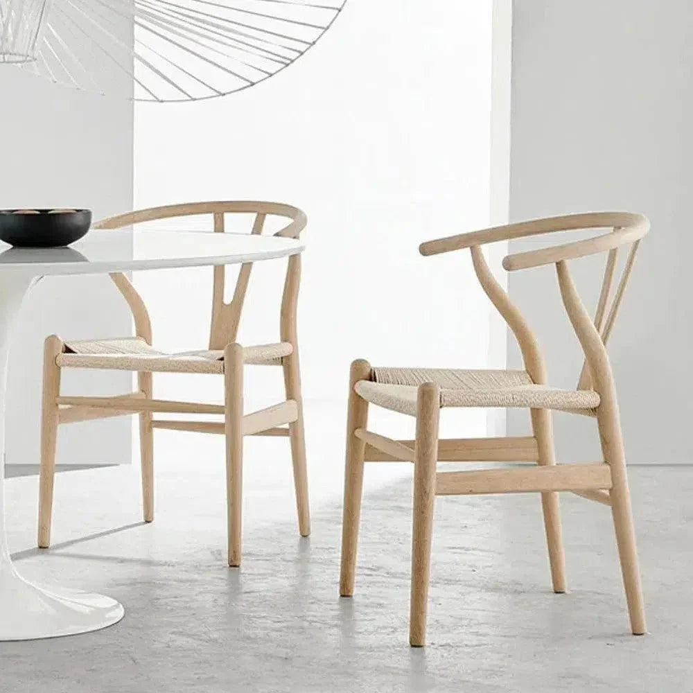 Hans Dining Arm Chair Natural - LOOMLAN - Artesia - Dining Chairs