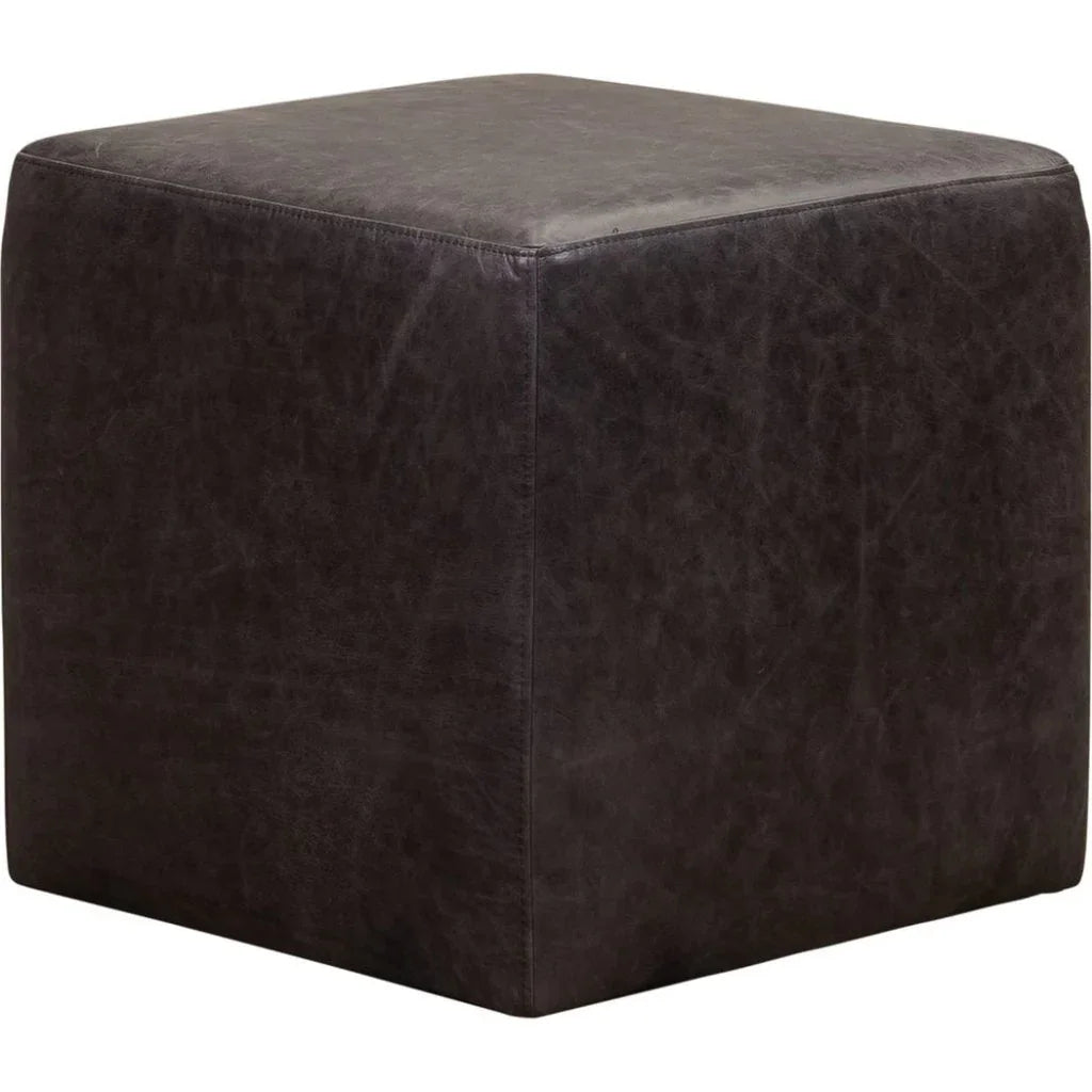 Happy Hour Leather Storage Swivel Ottoman - LOOMLAN - Ottomans