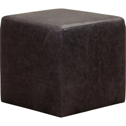 Happy Hour Leather Storage Swivel Ottoman - LOOMLAN - Ottomans