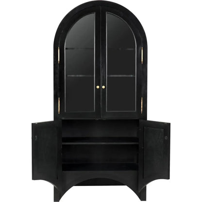 Haring Hutch Curio Buffet Cabinet - LOOMLAN - Noir - Buffets & Curios