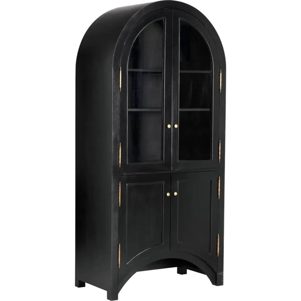 Haring Hutch Curio Buffet Cabinet - LOOMLAN - Noir - Buffets & Curios