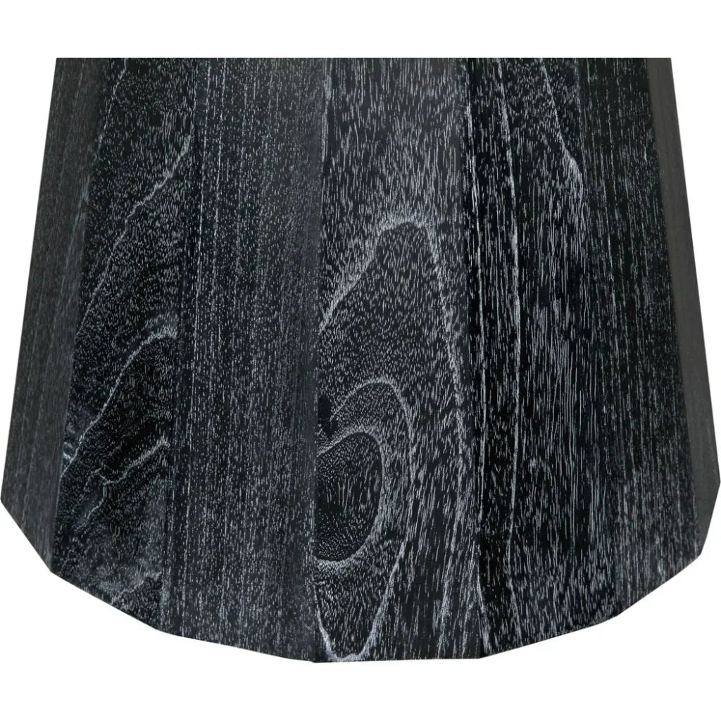 Harlow Wood Black Round Coffee Table - LOOMLAN - Noir - Coffee Tables