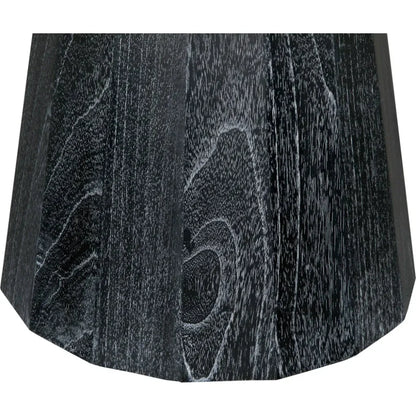 Harlow Wood Black Round Coffee Table - LOOMLAN - Noir - Coffee Tables