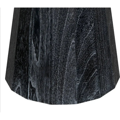 Harlow Wood Black Round Coffee Table - LOOMLAN - Noir - Coffee Tables