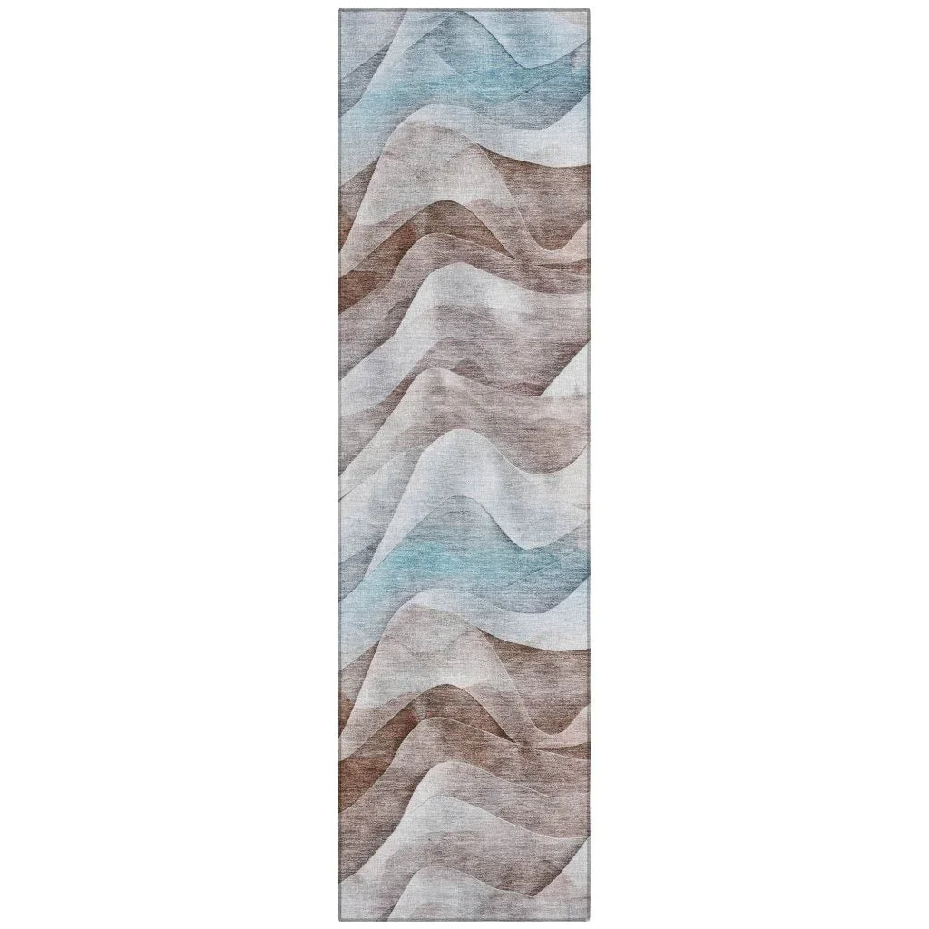 Harmona Brown Washable Indoor - Outdoor Rug - LOOMLAN - LOOMLAN Rugs - Outdoor Rugs