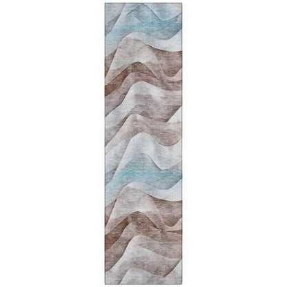 Harmona Brown Washable Indoor - Outdoor Rug - LOOMLAN - LOOMLAN Rugs - Outdoor Rugs