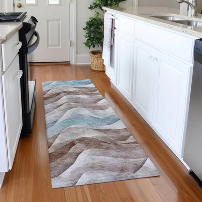 Harmona Brown Washable Indoor - Outdoor Rug - LOOMLAN - LOOMLAN Rugs - Outdoor Rugs