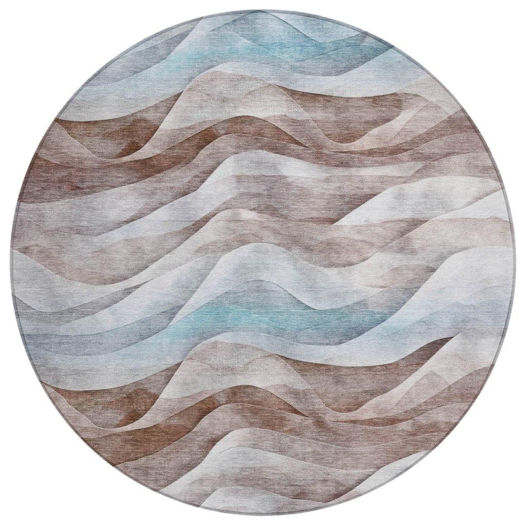 Harmona Brown Washable Indoor - Outdoor Rug - LOOMLAN - LOOMLAN Rugs - Outdoor Rugs