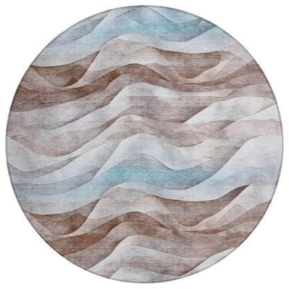 Harmona Brown Washable Indoor - Outdoor Rug - LOOMLAN - LOOMLAN Rugs - Outdoor Rugs