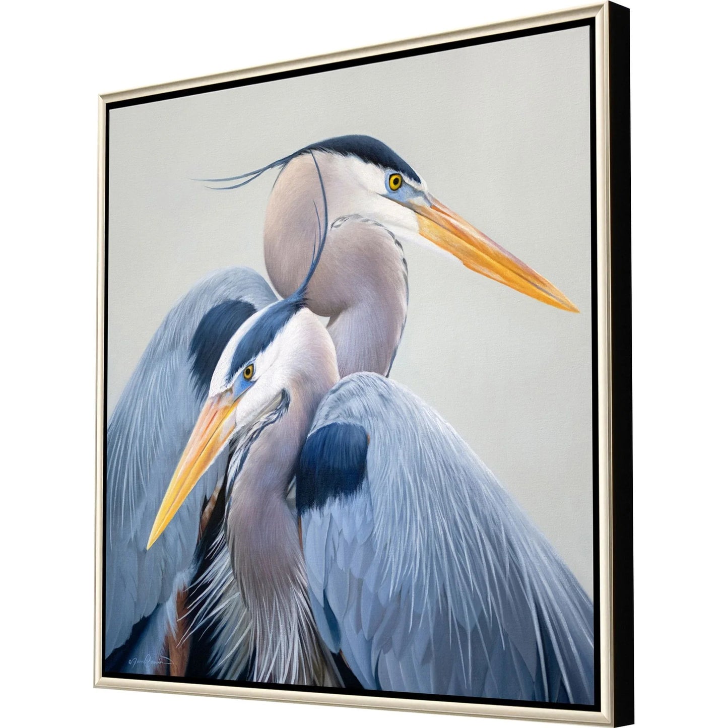 Harmony Blue Heron Canvas Art