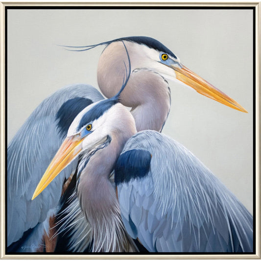 Harmony Blue Heron Canvas Art