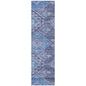 Harmony Blue Washable Indoor-Outdoor Rug-Outdoor Rugs-LOOMLAN Rugs-2'3" x 7'6"-LOOMLAN