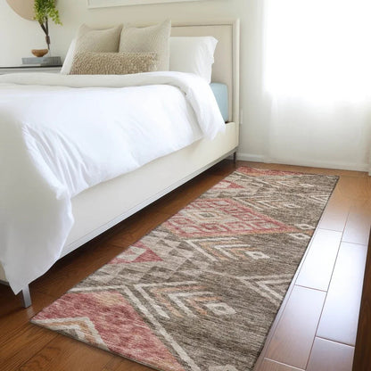 Harmony Brown Washable Indoor-Outdoor Rug-Outdoor Rugs-LOOMLAN Rugs-LOOMLAN