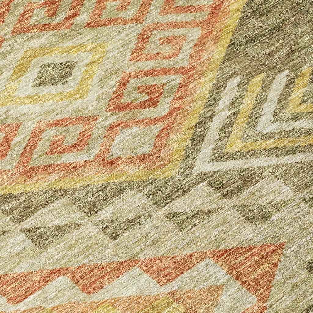 Harmony Green Washable Indoor-Outdoor Rug-Outdoor Rugs-LOOMLAN Rugs-LOOMLAN