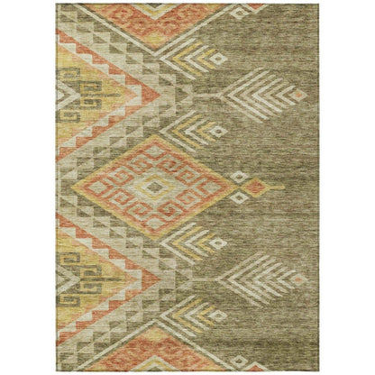 Harmony Green Washable Indoor-Outdoor Rug-Outdoor Rugs-LOOMLAN Rugs-2'6" x 3'10"-LOOMLAN