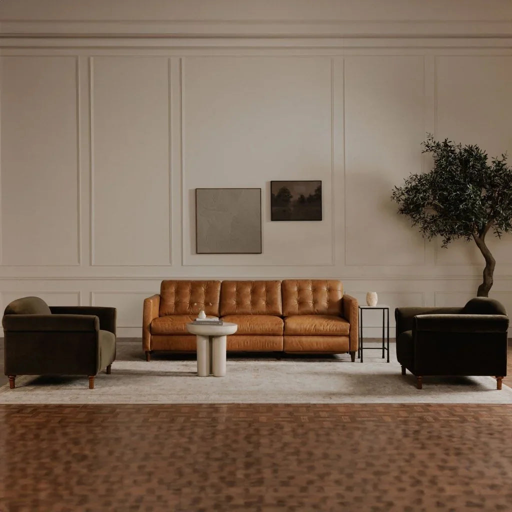 Harmony Modern Birch Legs Accent Chair - LOOMLAN - Moe's Home - Club Chairs