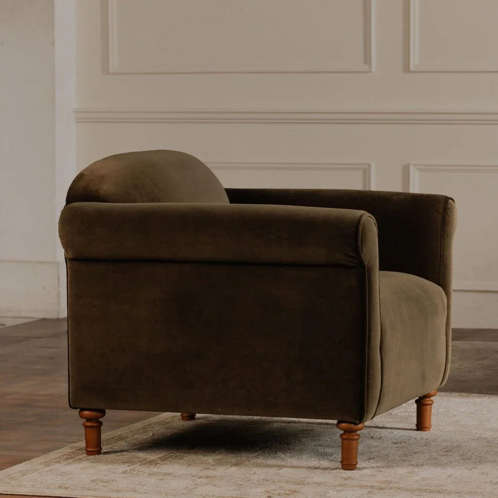 Harmony Modern Birch Legs Accent Chair - LOOMLAN - Moe's Home - Club Chairs