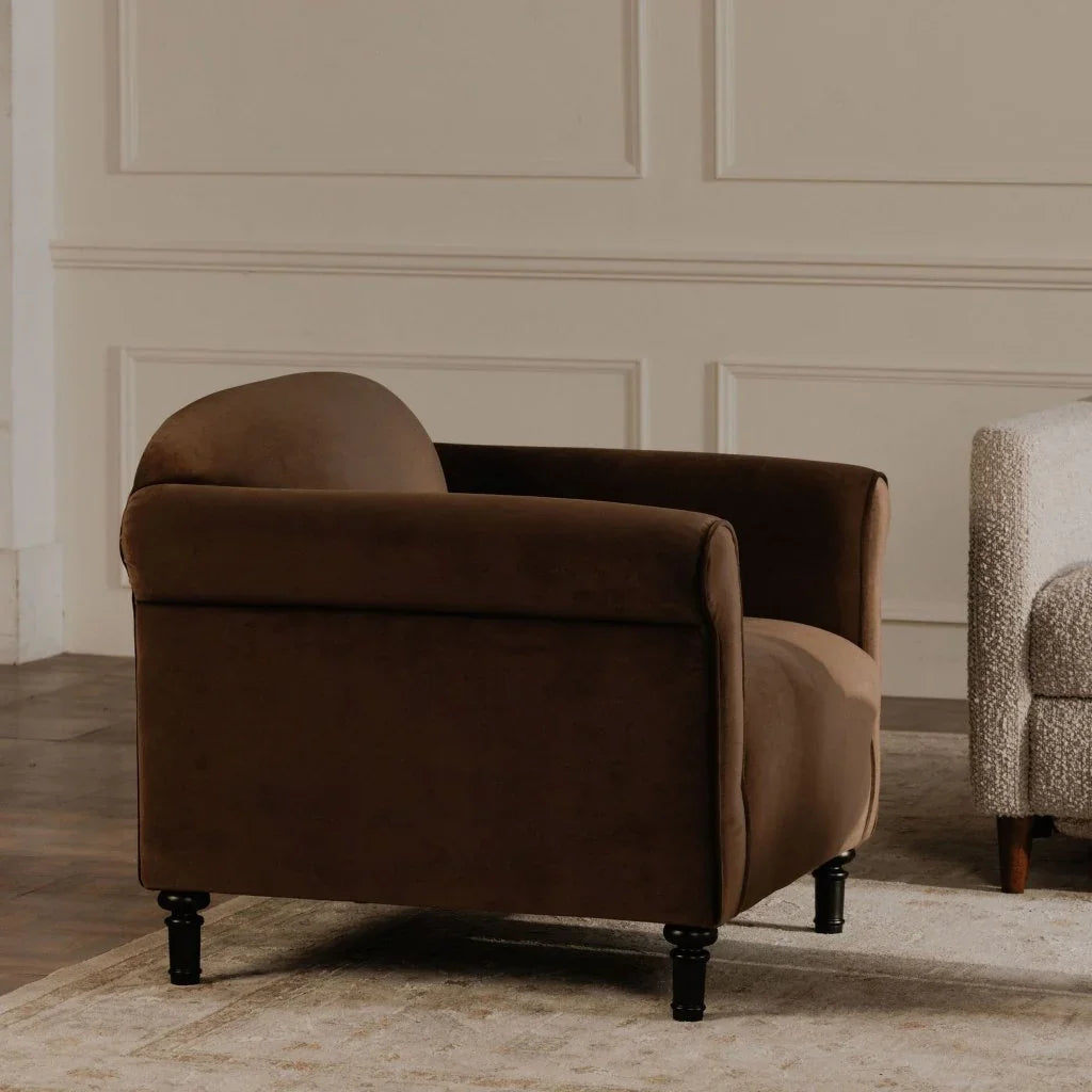 Harmony Modern Birch Legs Accent Chair - LOOMLAN - Moe's Home - Club Chairs