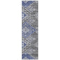 Harmony Pewter Washable Indoor-Outdoor Rug-Outdoor Rugs-LOOMLAN Rugs-2'3" x 7'6"-LOOMLAN