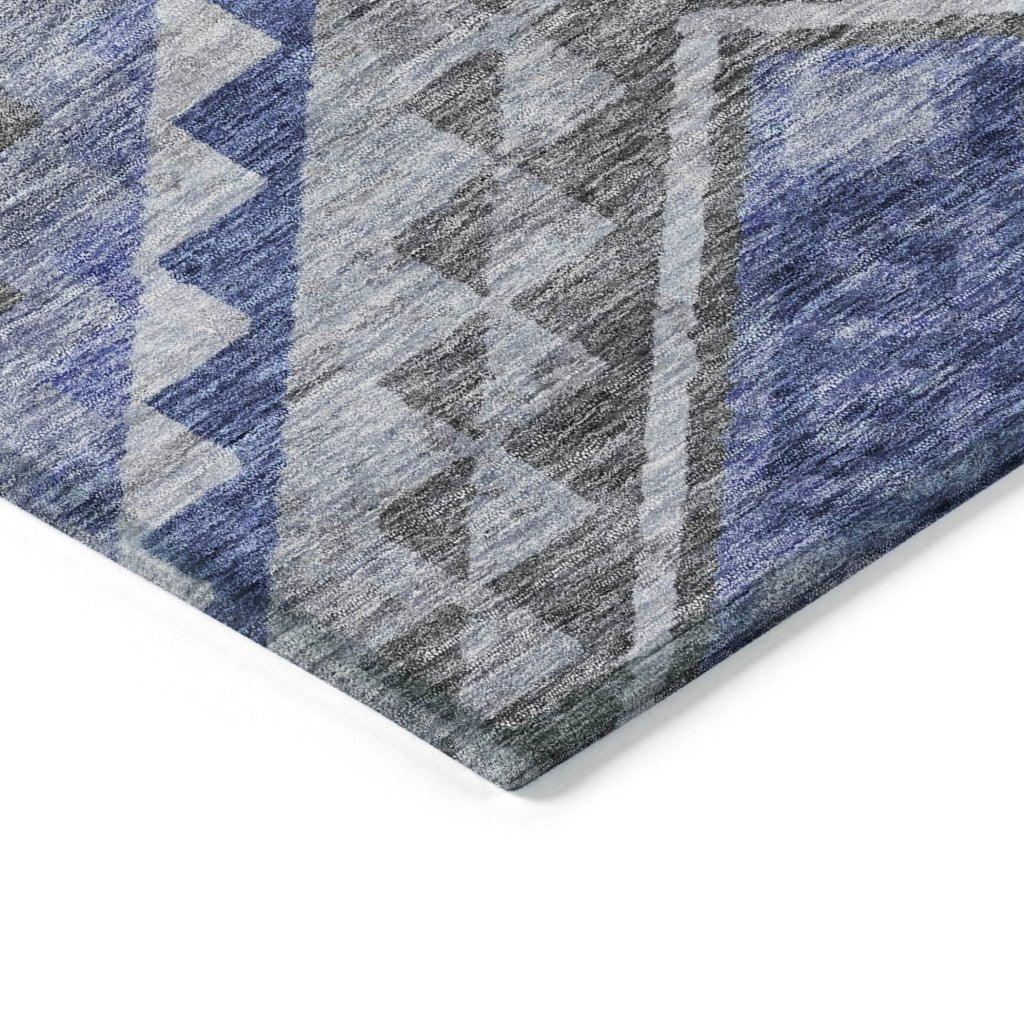 Harmony Pewter Washable Indoor-Outdoor Rug-Outdoor Rugs-LOOMLAN Rugs-LOOMLAN